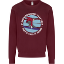 If Snowboarding Was Easy Call It Skiing Kids Sweatshirt Jumper Maroon