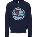 If Snowboarding Was Easy Call It Skiing Kids Sweatshirt Jumper Navy Blue