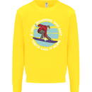 If Snowboarding Was Easy Call It Skiing Kids Sweatshirt Jumper Yellow