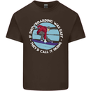 If Snowboarding Was Easy Call It Skiing Kids T-Shirt Childrens Chocolate
