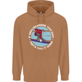 If Snowboarding Was Easy Call It Skiing Mens 80% Cotton Hoodie Caramel Latte