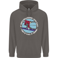 If Snowboarding Was Easy Call It Skiing Mens 80% Cotton Hoodie Charcoal