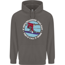 If Snowboarding Was Easy Call It Skiing Mens 80% Cotton Hoodie Charcoal