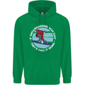 If Snowboarding Was Easy Call It Skiing Mens 80% Cotton Hoodie Irish Green