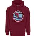 If Snowboarding Was Easy Call It Skiing Mens 80% Cotton Hoodie Maroon