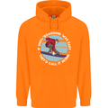 If Snowboarding Was Easy Call It Skiing Mens 80% Cotton Hoodie Orange