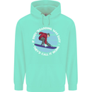 If Snowboarding Was Easy Call It Skiing Mens 80% Cotton Hoodie Peppermint