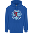 If Snowboarding Was Easy Call It Skiing Mens 80% Cotton Hoodie Royal Blue
