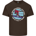 If Snowboarding Was Easy Call It Skiing Mens Cotton T-Shirt Tee Top Dark Chocolate