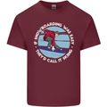 If Snowboarding Was Easy Call It Skiing Mens Cotton T-Shirt Tee Top Maroon