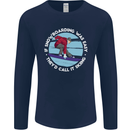 If Snowboarding Was Easy Call It Skiing Mens Long Sleeve T-Shirt Navy Blue