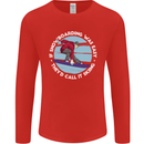 If Snowboarding Was Easy Call It Skiing Mens Long Sleeve T-Shirt Red