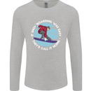 If Snowboarding Was Easy Call It Skiing Mens Long Sleeve T-Shirt Sports Grey