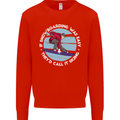If Snowboarding Was Easy Call It Skiing Mens Sweatshirt Jumper Bright Red