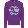 If Snowboarding Was Easy Call It Skiing Mens Sweatshirt Jumper Purple