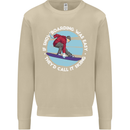 If Snowboarding Was Easy Call It Skiing Mens Sweatshirt Jumper Sand