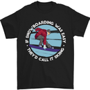 If Snowboarding Was Easy Call It Skiing Mens T-Shirt Cotton Gildan Black