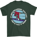 If Snowboarding Was Easy Call It Skiing Mens T-Shirt Cotton Gildan Forest Green