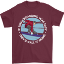 If Snowboarding Was Easy Call It Skiing Mens T-Shirt Cotton Gildan Maroon