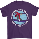 If Snowboarding Was Easy Call It Skiing Mens T-Shirt Cotton Gildan Purple