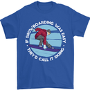 If Snowboarding Was Easy Call It Skiing Mens T-Shirt Cotton Gildan Royal Blue