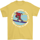 If Snowboarding Was Easy Call It Skiing Mens T-Shirt Cotton Gildan Yellow