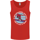 If Snowboarding Was Easy Call It Skiing Mens Vest Tank Top Red