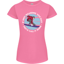 If Snowboarding Was Easy Call It Skiing Womens Petite Cut T-Shirt Azalea