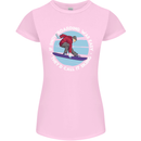 If Snowboarding Was Easy Call It Skiing Womens Petite Cut T-Shirt Light Pink