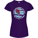 If Snowboarding Was Easy Call It Skiing Womens Petite Cut T-Shirt Purple
