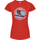 If Snowboarding Was Easy Call It Skiing Womens Petite Cut T-Shirt Red