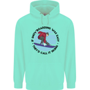 If Snowboarding Was Easy Skiing Funny Childrens Kids Hoodie Peppermint