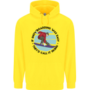If Snowboarding Was Easy Skiing Funny Childrens Kids Hoodie Yellow