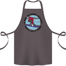 If Snowboarding Was Easy Skiing Funny Cotton Apron 100% Organic Dark Grey
