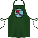 If Snowboarding Was Easy Skiing Funny Cotton Apron 100% Organic Forest Green
