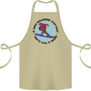 If Snowboarding Was Easy Skiing Funny Cotton Apron 100% Organic Khaki