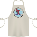 If Snowboarding Was Easy Skiing Funny Cotton Apron 100% Organic Natural