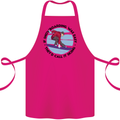 If Snowboarding Was Easy Skiing Funny Cotton Apron 100% Organic Pink