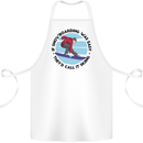 If Snowboarding Was Easy Skiing Funny Cotton Apron 100% Organic White