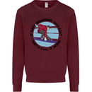 If Snowboarding Was Easy Skiing Funny Kids Sweatshirt Jumper Maroon