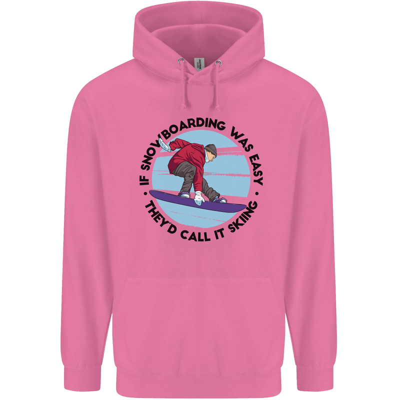 If Snowboarding Was Easy Skiing Funny Mens 80% Cotton Hoodie Azelea