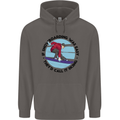 If Snowboarding Was Easy Skiing Funny Mens 80% Cotton Hoodie Charcoal