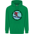 If Snowboarding Was Easy Skiing Funny Mens 80% Cotton Hoodie Irish Green