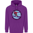 If Snowboarding Was Easy Skiing Funny Mens 80% Cotton Hoodie Purple