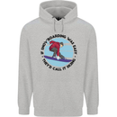 If Snowboarding Was Easy Skiing Funny Mens 80% Cotton Hoodie Sports Grey