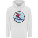 If Snowboarding Was Easy Skiing Funny Mens 80% Cotton Hoodie White