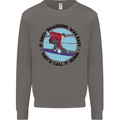 If Snowboarding Was Easy Skiing Funny Mens Sweatshirt Jumper Charcoal
