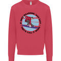 If Snowboarding Was Easy Skiing Funny Mens Sweatshirt Jumper Heliconia