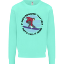 If Snowboarding Was Easy Skiing Funny Mens Sweatshirt Jumper Peppermint