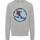 If Snowboarding Was Easy Skiing Funny Mens Sweatshirt Jumper Sports Grey